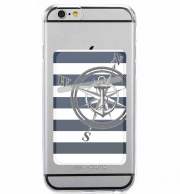 Porte Carte adhésif pour smartphone Navy Striped Nautica