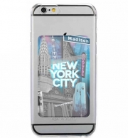 Porte Carte adhésif pour smartphone New York City II [blue]