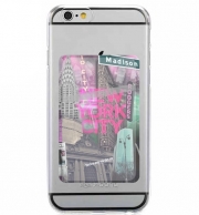 Porte Carte adhésif pour smartphone New York City II [pink]