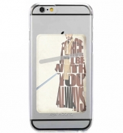 Porte Carte adhésif pour smartphone Obi Wan Kenobi Tipography Art