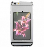 Porte Carte adhésif pour smartphone Painting Pink Stargazer Lily