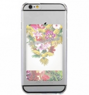Porte Carte adhésif pour smartphone Parrot Floral