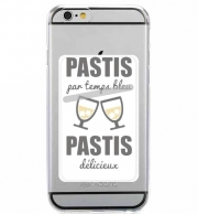 Porte Carte adhésif pour smartphone Pastis par temps bleu Pastis delicieux