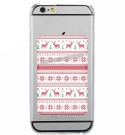 Porte Carte adhésif pour smartphone Pattern de Noël