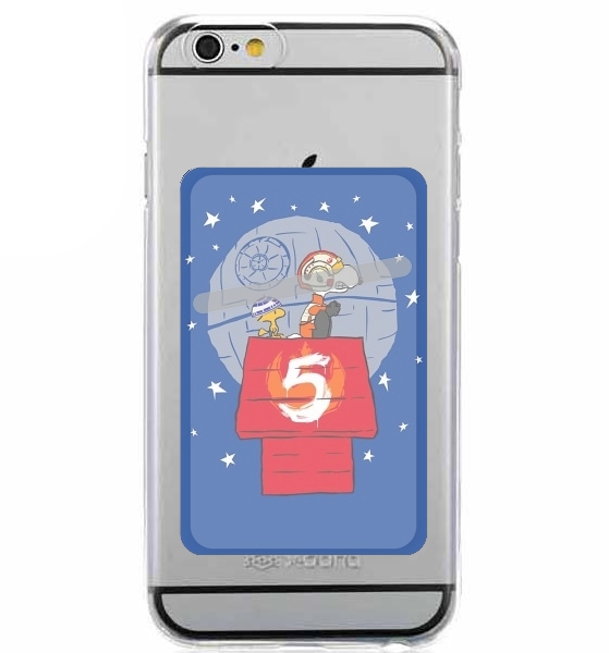 Porte Carte adhésif pour smartphone Peanut Snoopy x StarWars