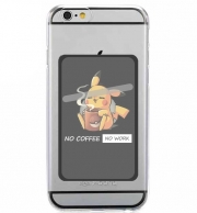 Porte Carte adhésif pour smartphone Pikachu Coffee Addict