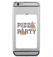 Porte Carte adhésif pour smartphone Pizza Party