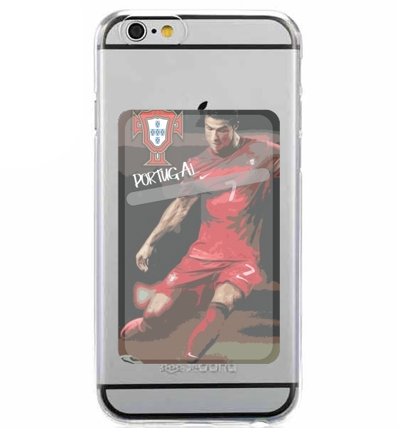 Porte Carte adhésif pour smartphone Portugal foot 2014