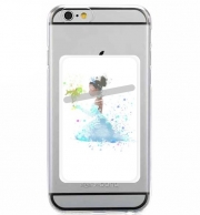 Porte Carte adhésif pour smartphone Princess Tiana Watercolor Art