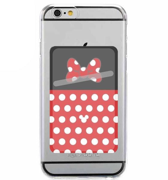 Porte Carte adhésif pour smartphone Red And Black Point Mouse