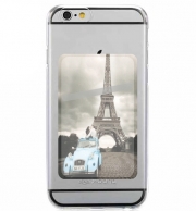 Porte Carte adhésif pour smartphone Romance à Paris sous la Tour Eiffel