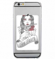 Porte Carte adhésif pour smartphone Scary zombie Alice drinking tea