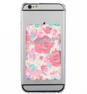 Porte Carte adhésif pour smartphone shabby floral 