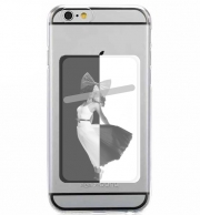 Porte Carte adhésif pour smartphone Sia Black And White