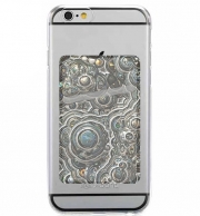 Porte Carte adhésif pour smartphone Silver glitter bubble cells