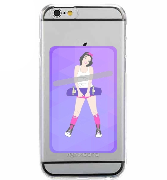 Porte Carte adhésif pour smartphone Snow White Skate