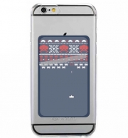 Porte Carte adhésif pour smartphone Space Invaders