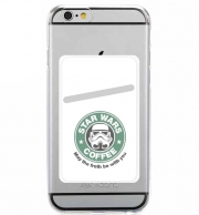 Porte Carte adhésif pour smartphone Stormtrooper Coffee inspired by StarWars