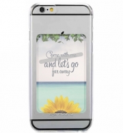 Porte Carte adhésif pour smartphone Sunflower