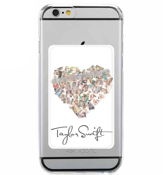Porte Carte adhésif pour smartphone Taylor Swift Love Fan Collage signature