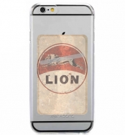 Porte Carte adhésif pour smartphone Vintage Gas Station Lion