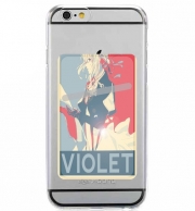 Porte Carte adhésif pour smartphone Violet Propaganda
