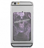 Porte Carte adhésif pour smartphone Violet Skull