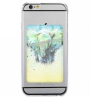 Porte Carte adhésif pour smartphone watercolor elephant