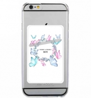 Porte Carte adhésif pour smartphone Watercolor Papillon Mariage invitation