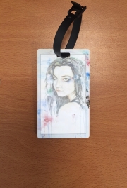 Attache adresse pour bagage Amy Lee Evanescence watercolor art