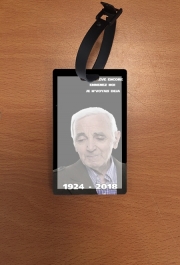 Attache adresse pour bagage Aznavour Hommage Fan Tribute
