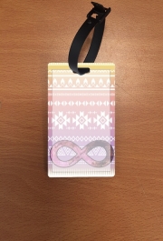 Attache adresse pour bagage Pink Aztec Infinity