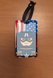 Attache adresse pour bagage Bricks Captain America