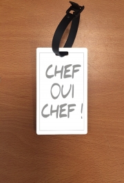 Attache adresse pour bagage Chef Oui Chef humour