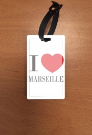Attache adresse pour bagage I love Marseille
