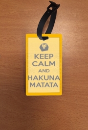 Attache adresse pour bagage Keep Calm And Hakuna Matata
