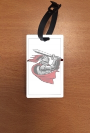 Attache adresse pour bagage Knight with red cap
