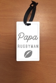 Attache adresse pour bagage Papa Rugbyman