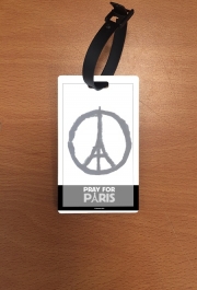 Attache adresse pour bagage Pray For Paris - Tour Eiffel