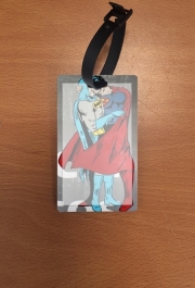 Attache adresse pour bagage Superman And Batman Kissing For Equality
