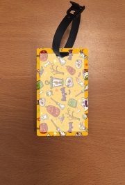 Attache adresse pour bagage Yellow Halloween Pattern