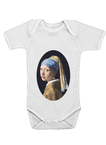 Body Bébé manche courte Girl with a Pearl Earring