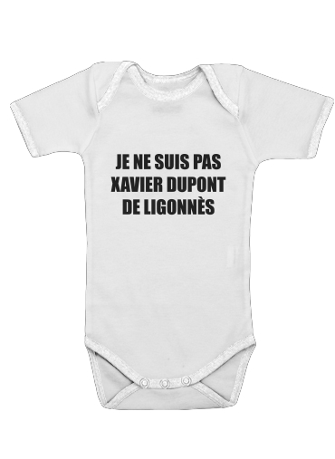Body Bébé manche courte Je ne suis pas Xavier Dupont De Ligonnes - Nom du criminel modifiable