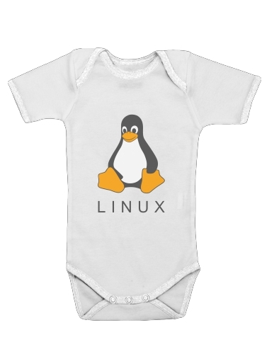 Body Bébé manche courte Linux Hébergement