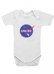 Body Bébé manche courte Nasa Parodie Smurfs in Space
