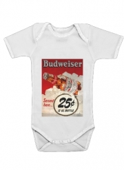 Body Bébé manche courte Vintage Budweiser