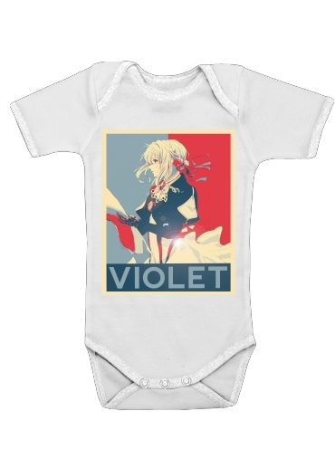 Body Bébé manche courte Violet Propaganda