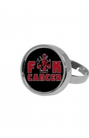 Bague Fuck Cancer With Deadpool