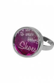 Bague Life is too short to wear boring shoes