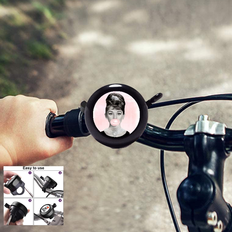 Sonette vélo Audrey Hepburn bubblegum